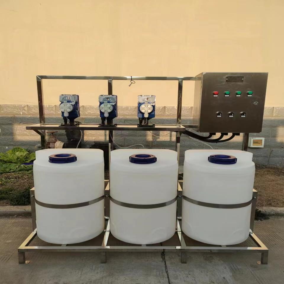 Perencatan Skala Pemberbukuan dan Sterilisasi Tiga Pump Tiga Barrel Sistem Perisian Sistem Dos